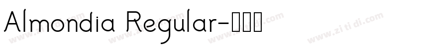 Almondia Regular字体转换